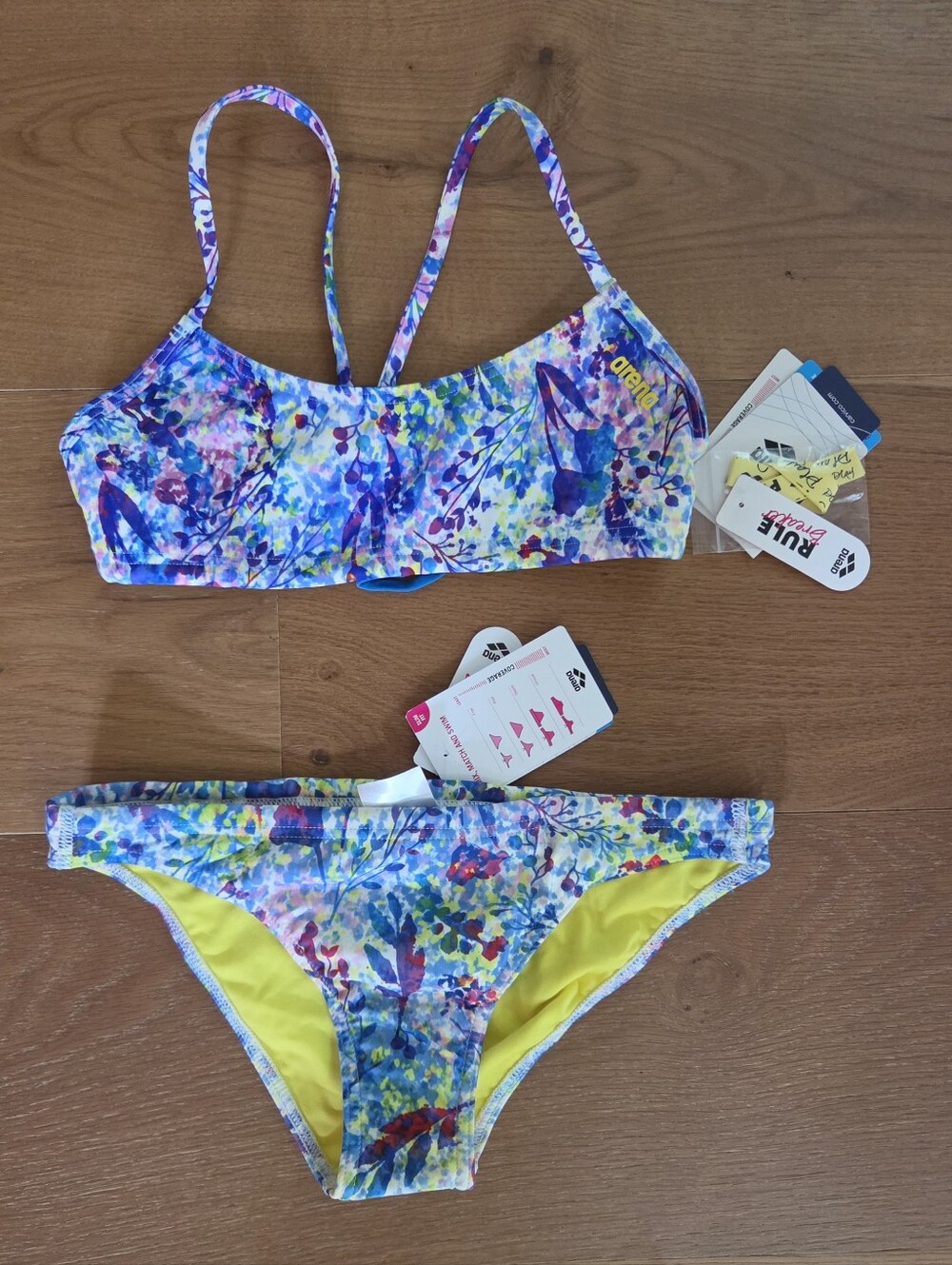ARENA Women's Rulebreaker Mix & Match Bikini Set Top XS Bottom M NWT